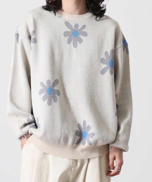 WS select フラワー柄ニット（ニット/セーター）｜FUNALIVE（ファンアライブ）