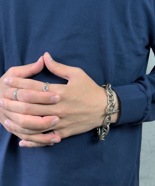 SBG（エスビー）の「SBG アンカーチェーンマンテルブレスレット（ブレスレット・メンズ・シルバー系・FREE）」の8枚目の写真