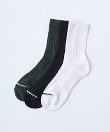 AVIREX（アヴィレックス）の「AVIREX 3PACK SET SOCKS SOX 3足セット アソート ヘビーウェイト ロングソックス  25-27ｃｍ（ソックス/靴下・メンズ）」