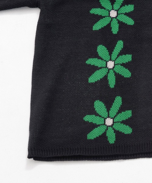 【セール】フラワージャガード 襟付き ニットカーディガン（カーディガン/ボレロ）｜Revo.（レボ）