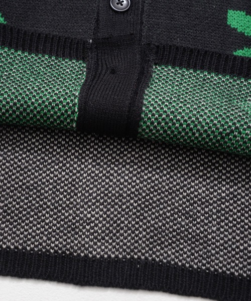 【セール】フラワージャガード 襟付き ニットカーディガン（カーディガン/ボレロ）｜Revo.（レボ）