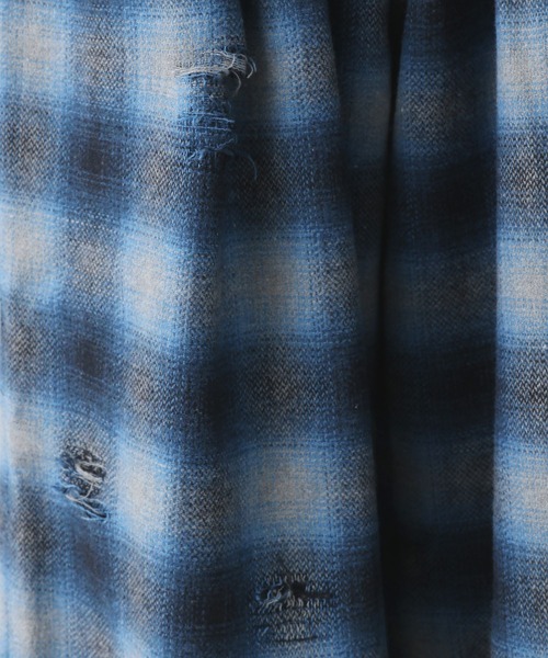 HARE（ハレ）の「ダメージチェックパンツ(HARE)（その他パンツ・メンズ・ブラック/ブルー・MEDIUM/SMALL）」の10枚目の写真