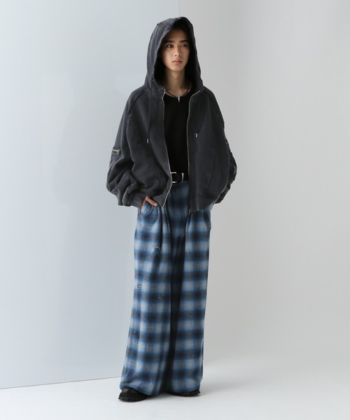 HARE（ハレ）の「ダメージチェックパンツ(HARE)（その他パンツ・メンズ・ブラック/ブルー・MEDIUM/SMALL）」の21枚目の写真