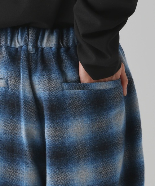 HARE（ハレ）の「ダメージチェックパンツ(HARE)（その他パンツ・メンズ・ブラック/ブルー・MEDIUM/SMALL）」の16枚目の写真