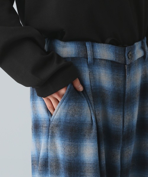 HARE（ハレ）の「ダメージチェックパンツ(HARE)（その他パンツ・メンズ・ブラック/ブルー・MEDIUM/SMALL）」の18枚目の写真