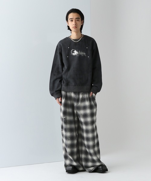 HARE（ハレ）の「ダメージチェックパンツ(HARE)（その他パンツ