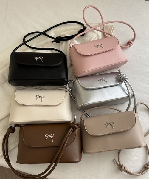 オールセインツ 2way レザー リボン ショルダーバッグ ベージュ セール】フェイクレザー2WAYリボンショルダー（ショルダーバッグ