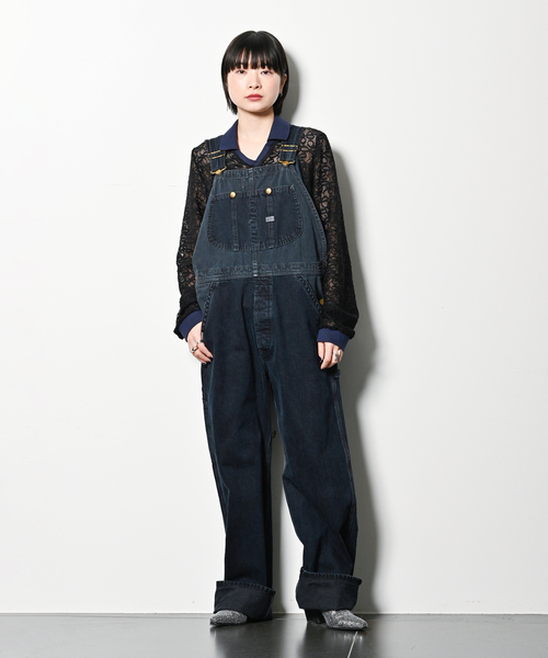 Lee（リー）の「LEE 別注 HICKORY オーバーオール（サロペット/オーバーオール・レディース・ネイビー・MEDIUM/SMALL）」の5枚目の写真
