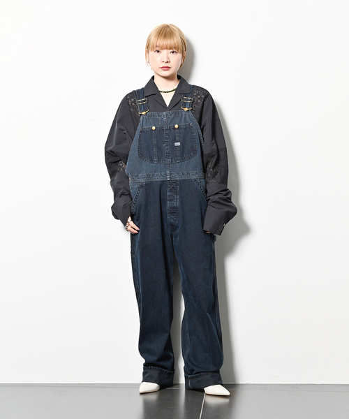 cityshop×Lee 別注ヒッコリーサロペット CITYSHOP Lee別注ヒッコリーオーバーオール S