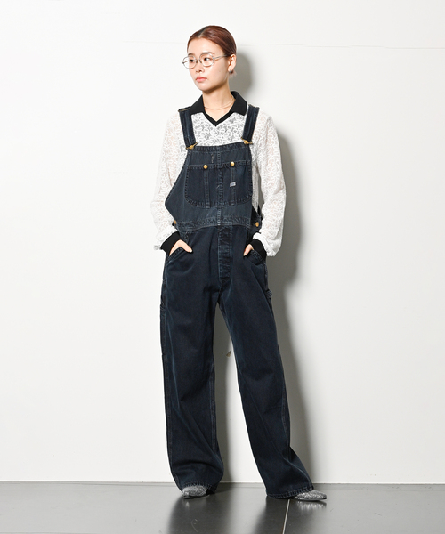 Lee（リー）の「LEE 別注 HICKORY オーバーオール（サロペット/オーバーオール・レディース・ネイビー・MEDIUM/SMALL）」の18枚目の写真
