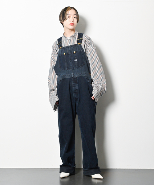 Lee（リー）の「LEE 別注 HICKORY オーバーオール（サロペット/オーバーオール・レディース・ネイビー・MEDIUM/SMALL）」の12枚目の写真