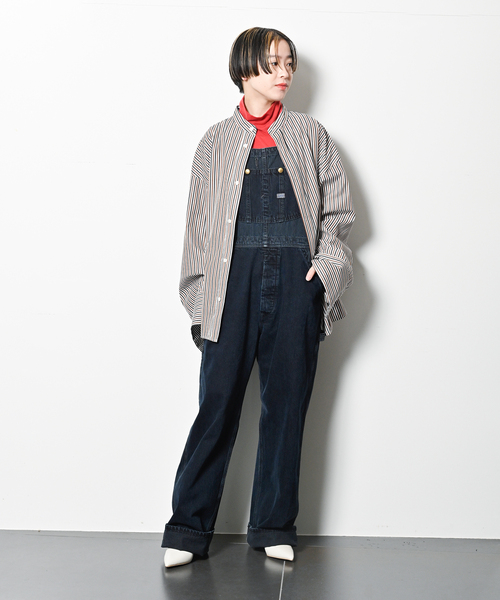 Lee（リー）の「LEE 別注 HICKORY オーバーオール（サロペット/オーバーオール・レディース・ネイビー・MEDIUM/SMALL）」の13枚目の写真