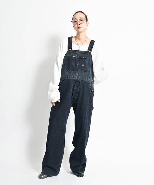 Lee（リー）の「LEE 別注 HICKORY オーバーオール（サロペット/オーバーオール・レディース・ネイビー・MEDIUM/SMALL）」の21枚目の写真