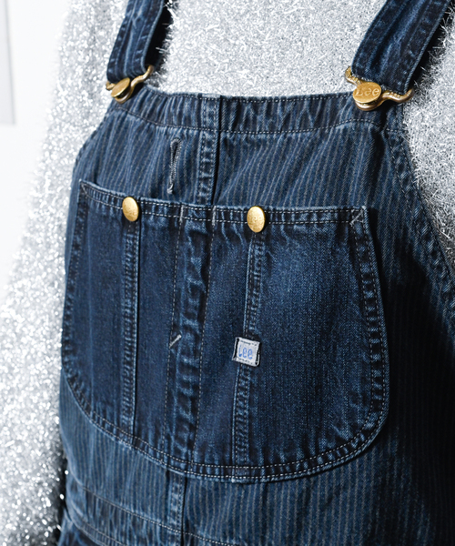 Lee（リー）の「LEE 別注 HICKORY オーバーオール（サロペット/オーバーオール・レディース・ネイビー・MEDIUM/SMALL）」の6枚目の写真