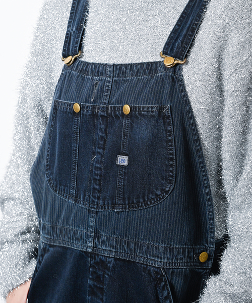 Lee（リー）の「LEE 別注 HICKORY オーバーオール（サロペット/オーバーオール・レディース・ネイビー・MEDIUM/SMALL）」の7枚目の写真