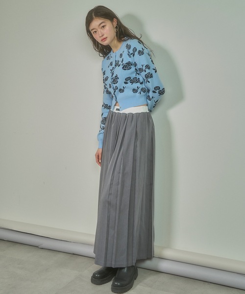 VIOLETTA（ヴィオレッタ）の「ウエストリブプリーツロングスカート