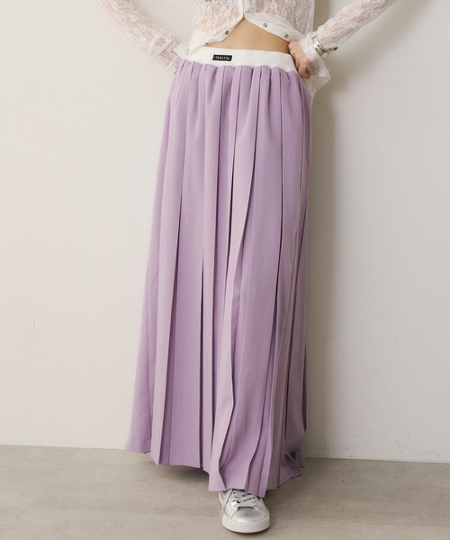 VIOLETTA（ヴィオレッタ）の「ウエストリブプリーツロングスカート