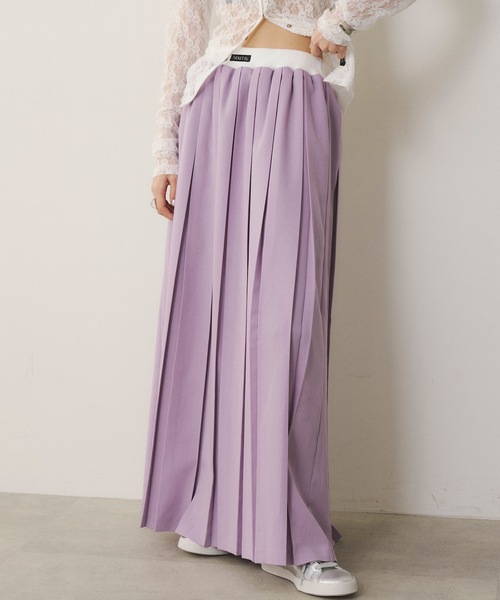 VIOLETTA（ヴィオレッタ）の「ウエストリブプリーツロングスカート