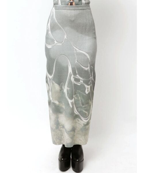 EMODA（エモダ）の「マキシプリントリブニットスカート（スカート・レディース・ブラック/その他/その他1・FREE）」の18枚目の写真