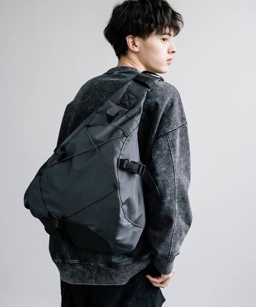 Rocky Monroe（ロッキーモンロー）の「ビッグワンショルダーバック ボディバッグ（ショルダーバッグ・メンズ・ネイビー/ブラック/ブラウン/グレー・FREE）」の3枚目の写真