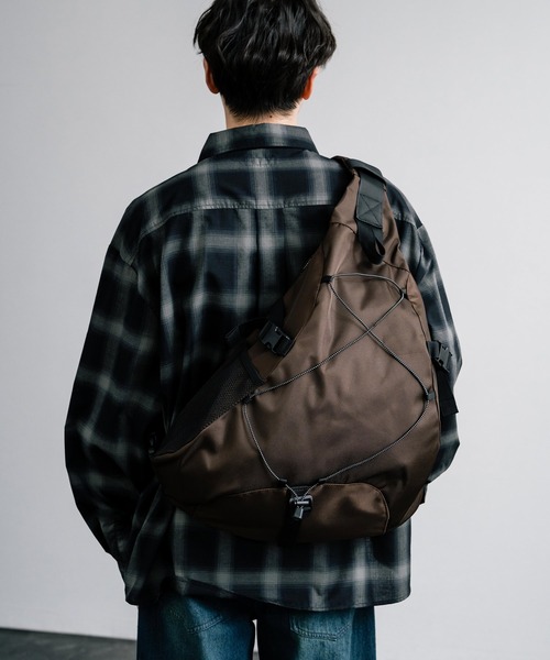 Rocky Monroe（ロッキーモンロー）の「ビッグワンショルダーバック ボディバッグ（ショルダーバッグ・メンズ・ネイビー/ブラック/ブラウン/グレー・FREE）」の21枚目の写真