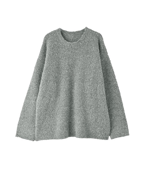 STYLE DELI(スタイルデリ)の「【BLK001】ポッピングカラーオーバーニット(ニット/セーター・レディース・ライトグリーン・FREE)」の9枚目の写真