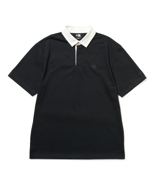 ニューエラゴルフ 半袖ラグビーシャツ 厚手コットン 綿（ポロシャツ