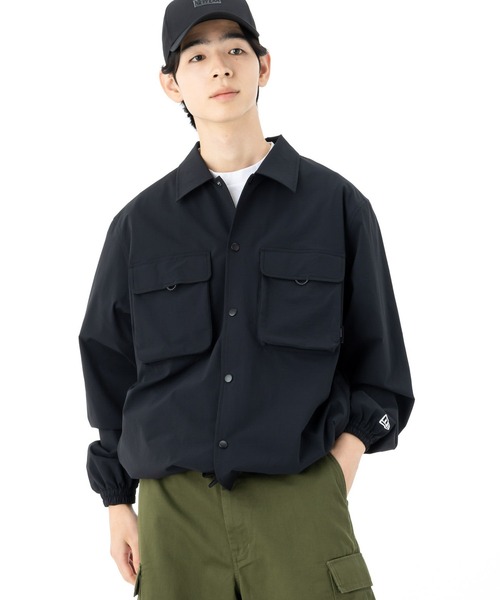 美品NEW ERA ニューエラ フィールド コーチジャケットCODURA 黒 ニューエラ アウトドア フィールド コーチジャケット 吉田兄弟