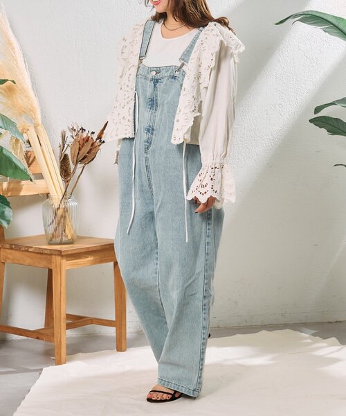 CIAOPANIC TYPY（チャオパニックティピー）の「【From India】スカラップフリルキャンディースリーブボレロ（シャツ/ブラウス・レディース・ホワイト/ブラック・ONE SIZE）」の13枚目の写真