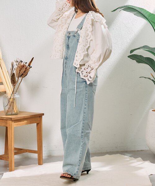 CIAOPANIC TYPY（チャオパニックティピー）の「【From India】スカラップフリルキャンディースリーブボレロ（シャツ/ブラウス・レディース・ホワイト/ブラック・ONE SIZE）」の14枚目の写真