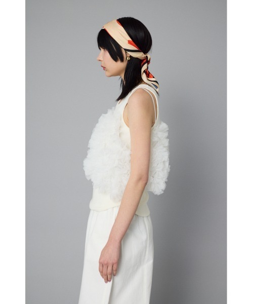 Bi color many frill bustier　　バイカラーメニーフリルビスチェ レディース HeRIN.CYE Bi color many frill bustier バイカラーメニーフリル