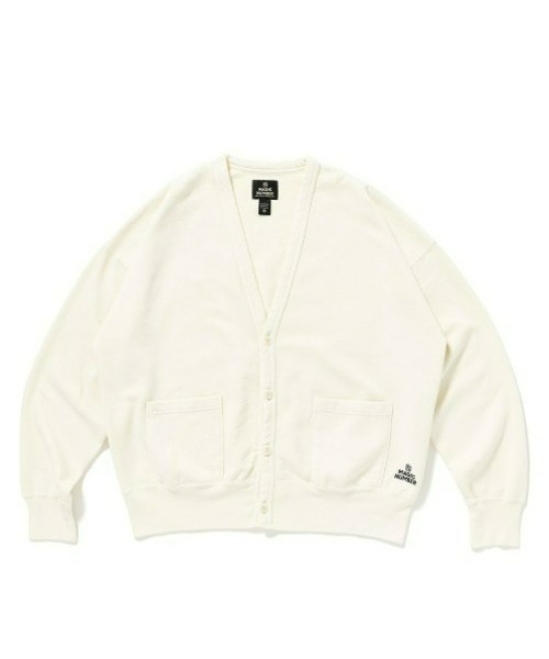 MAGIC NUMBER（マジック ナンバー）の「【MAGIC NUMBER】 LIGHT PIGMENT SWEAT CARDIGON ライトピグメントクルースウェットカーディガン（カーディガン/ボレロ・メンズ・オフホワイト/ブルー/ブラック・LARGE/X-LARGE/MEDIUM）」の2枚目の写真