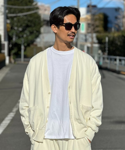 MAGIC NUMBER（マジック ナンバー）の「【MAGIC NUMBER】 LIGHT PIGMENT SWEAT CARDIGON ライトピグメントクルースウェットカーディガン（カーディガン/ボレロ・メンズ・オフホワイト/ブルー/ブラック・LARGE/X-LARGE/MEDIUM）」の18枚目の写真