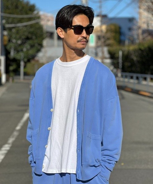 MAGIC NUMBER（マジック ナンバー）の「【MAGIC NUMBER】 LIGHT PIGMENT SWEAT CARDIGON ライトピグメントクルースウェットカーディガン（カーディガン/ボレロ・メンズ・オフホワイト/ブルー/ブラック・LARGE/X-LARGE/MEDIUM）」の20枚目の写真