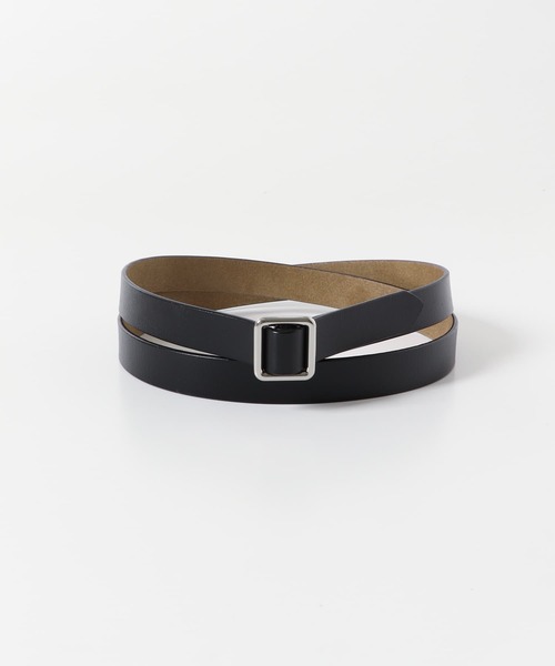 URBAN RESEARCH DOORS(アーバンリサーチドアーズ)の「スクエアベルト(ベルト・レディース・ブラック/ベージュ・ONE)」の2枚目の写真