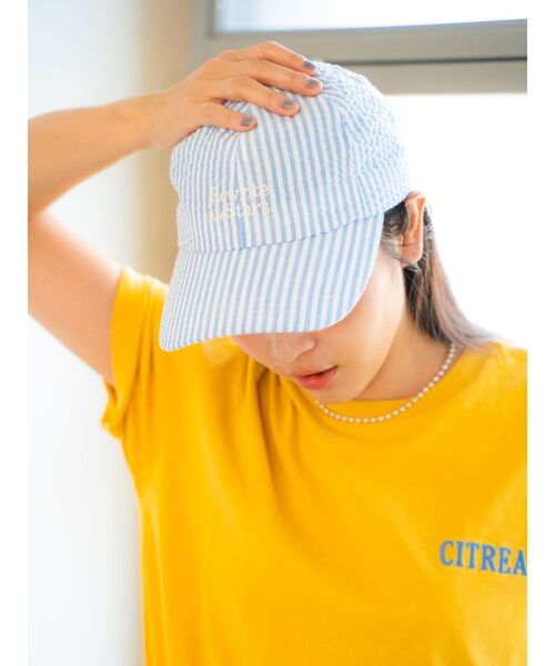 Ungrid（アングリッド）の「サッカーストライプキャップ（キャップ・レディース・ブルー/イエロー/レッド・FREE）」の22枚目の写真