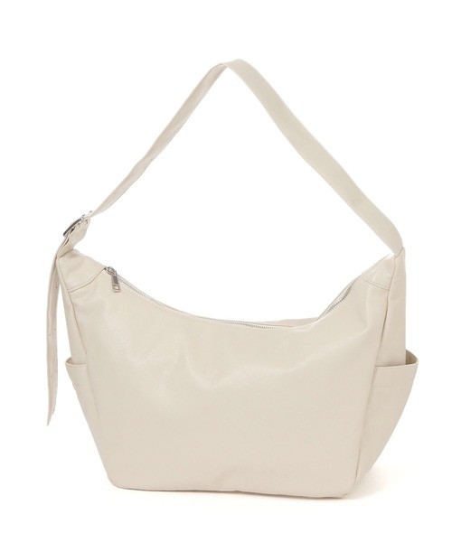 LEPSIM（レプシィム）の「ソフトフェイクレザーBIGショルダー　287581（ショルダーバッグ・レディース・ブラック/アイボリー/ブラウン・ONE SIZE）」の2枚目の写真