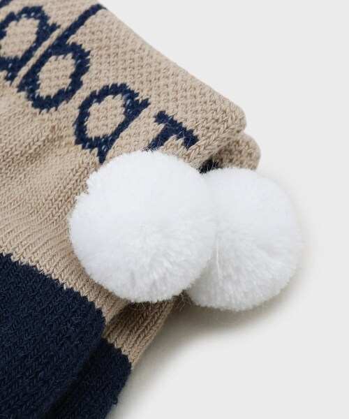 adabat（アダバット）の「【新レーベル ADABAT NAVY】ボンボンベリーショートソックス（ソックス/靴下・レディース・ライトベージュ/ネイビー/ホワイト・00）」の7枚目の写真