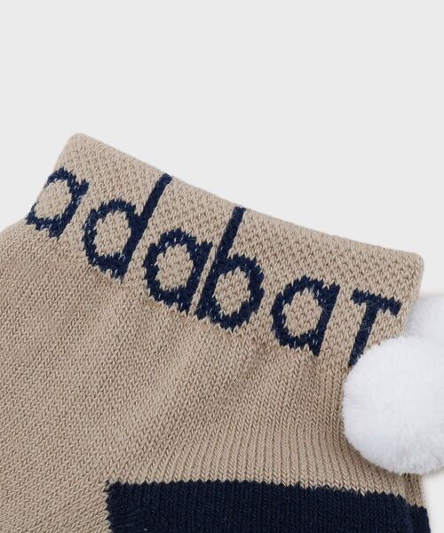 adabat（アダバット）の「【新レーベル ADABAT NAVY】ボンボンベリーショートソックス（ソックス/靴下・レディース・ライトベージュ/ネイビー/ホワイト・00）」の8枚目の写真
