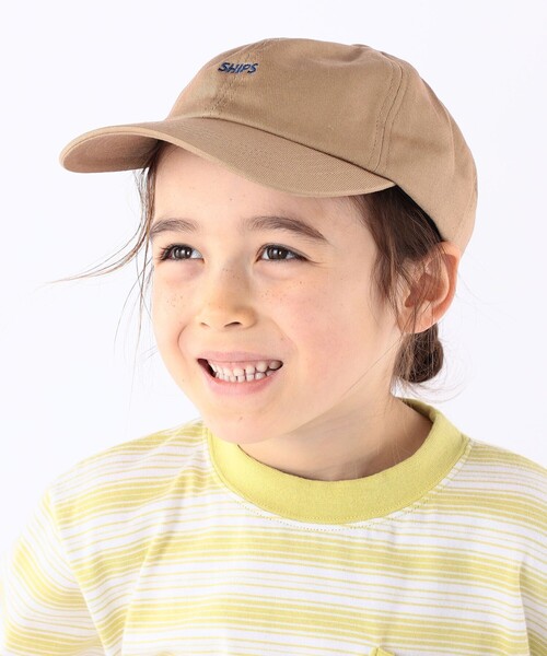 SHIPS（シップス）の「SHIPS KIDS:マイクロ ロゴ キャップ（キャップ・キッズ・アイボリー/サックスブルー/ベージュ・ONE SIZE）」の2枚目の写真
