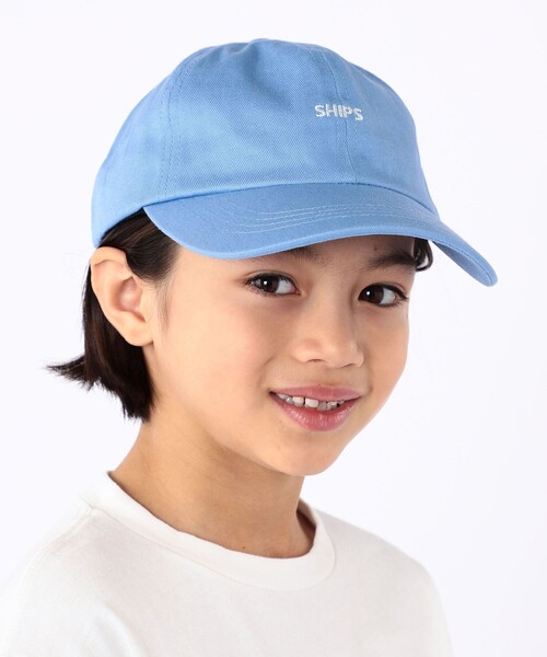 SHIPS（シップス）の「SHIPS KIDS:マイクロ ロゴ キャップ（キャップ・キッズ・アイボリー/サックスブルー/ベージュ・ONE SIZE）」の3枚目の写真