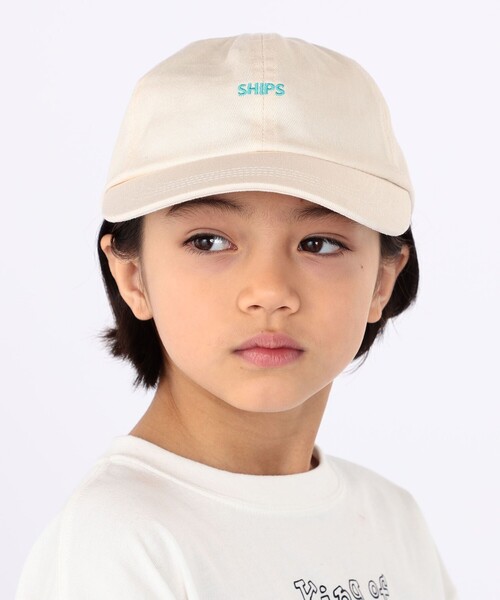 SHIPS（シップス）の「SHIPS KIDS:マイクロ ロゴ キャップ（キャップ・キッズ・アイボリー/サックスブルー/ベージュ・ONE SIZE）」の7枚目の写真