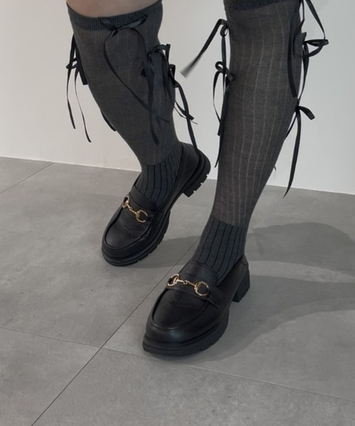 paravion（パラビオン）の「厚底ビットローファー（ローファー・レディース・ブラック・S/M/L）」の6枚目の写真