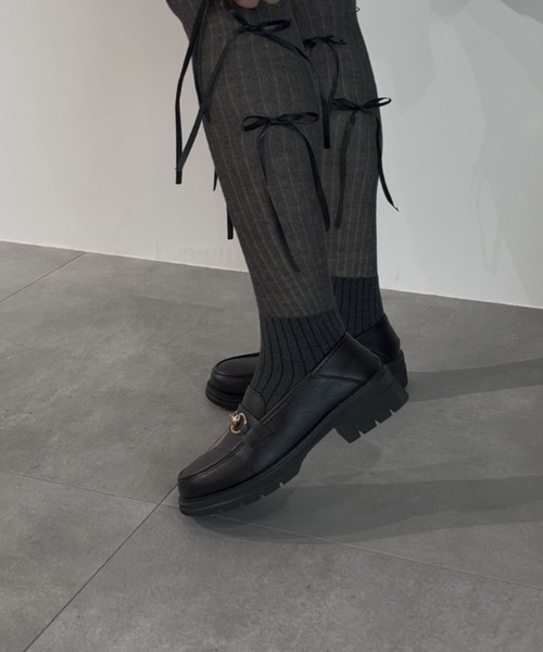 paravion（パラビオン）の「厚底ビットローファー（ローファー・レディース・ブラック・S/M/L）」の7枚目の写真