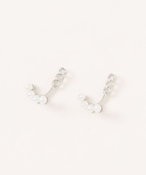 B.I.D.（ビーアイディー）の「《ブラックカラーリボンモチーフピアス６点セット/アクリルハートモチーフパール（MA/EK237）（ピアス（両耳用）・レディース・シルバー・FREE）」の6枚目の写真