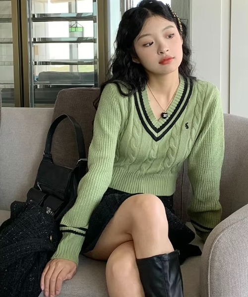 B.I.D.（ビーアイディー）の「《短丈 ニットセーター ウサギ(BDS)（ニット/セーター・レディース・ホワイト/ピンク/グリーン・FREE）」の16枚目の写真