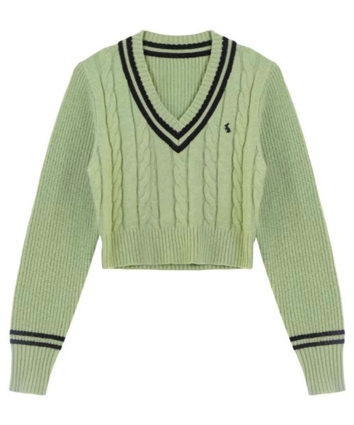 B.I.D.（ビーアイディー）の「《短丈 ニットセーター ウサギ(BDS)（ニット/セーター・レディース・ホワイト/ピンク/グリーン・FREE）」の13枚目の写真