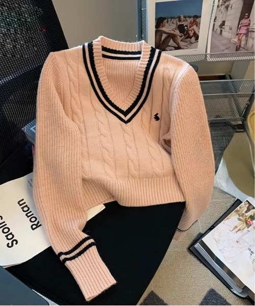 B.I.D.（ビーアイディー）の「《短丈 ニットセーター ウサギ(BDS)（ニット/セーター・レディース・ホワイト/ピンク/グリーン・FREE）」の10枚目の写真