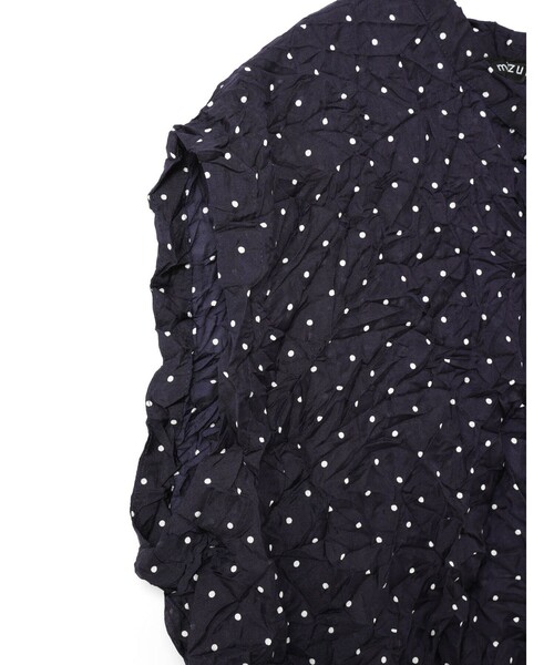 mizuiroind(ミズイロインド)の「mizuiro ind ドットプリントキャッチワッシャーノースリーブシャツ(シャツ/ブラウス・レディース・オフホワイト/ブラック/ネイビー・FREE)」の18枚目の写真