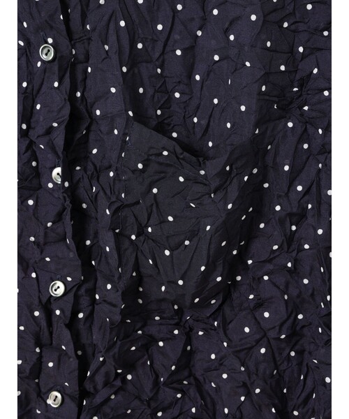 mizuiroind(ミズイロインド)の「mizuiro ind ドットプリントキャッチワッシャーノースリーブシャツ(シャツ/ブラウス・レディース・オフホワイト/ブラック/ネイビー・FREE)」の19枚目の写真